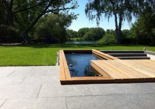 die Landschaft ist Teil der Gartengestaltung